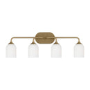 Four Light Vanity<br /><span style="color:#4AB0CE;">Entrega: 4-10 dias en USA</span><br /><span style="color:#4AB0CE;font-size:60%;">PREGUNTE POR ENTREGA EN PANAMA</span><br />Collection: Emile<br />Finish: Satin Bronze