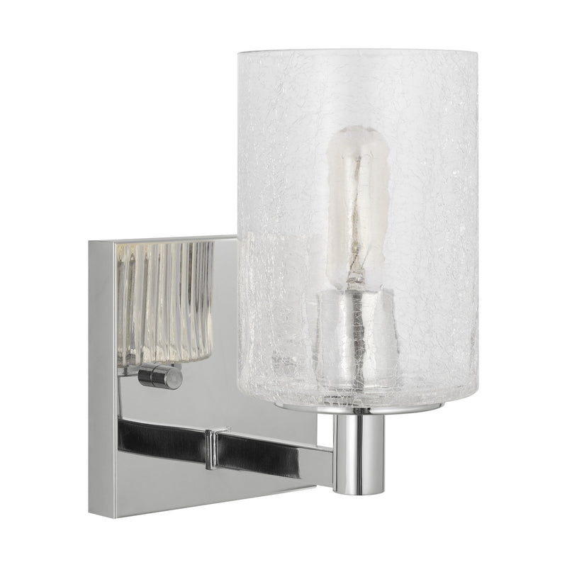 One Light Wall / Bath Sconce<br /><span style="color:#4AB0CE;">Entrega: 4-10 dias en USA</span><br /><span style="color:#4AB0CE;font-size:60%;">PREGUNTE POR ENTREGA EN PANAMA</span><br />Collection: Parker<br />Finish: Chrome