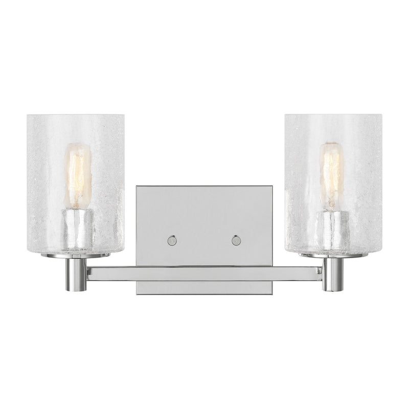 Two Light Wall / Bath<br /><span style="color:#4AB0CE;">Entrega: 4-10 dias en USA</span><br /><span style="color:#4AB0CE;font-size:60%;">PREGUNTE POR ENTREGA EN PANAMA</span><br />Collection: Parker<br />Finish: Chrome
