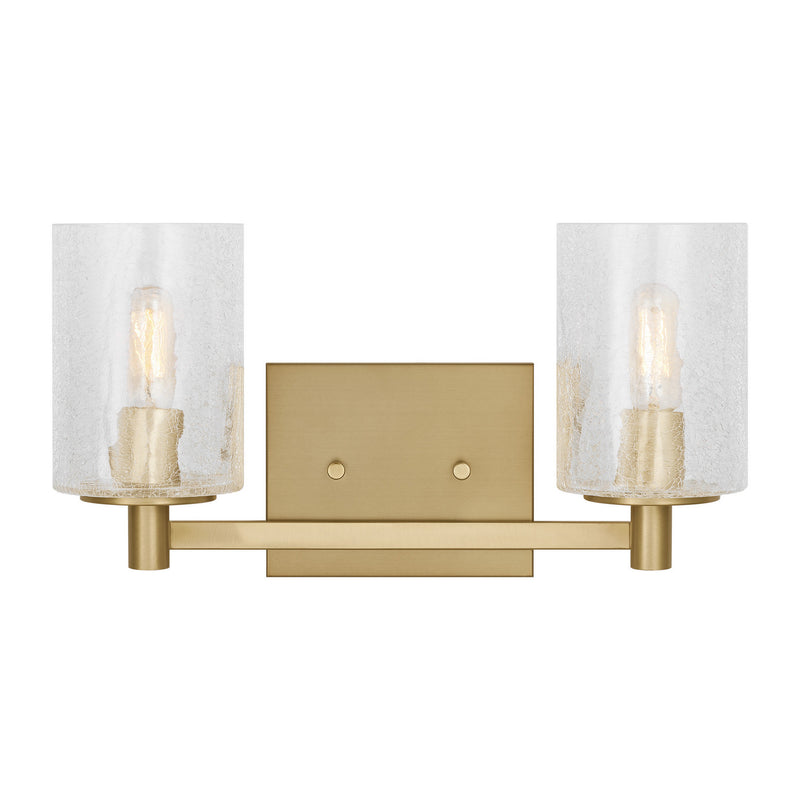 Two Light Wall / Bath<br /><span style="color:#4AB0CE;">Entrega: 4-10 dias en USA</span><br /><span style="color:#4AB0CE;font-size:60%;">PREGUNTE POR ENTREGA EN PANAMA</span><br />Collection: Parker<br />Finish: Satin Bronze
