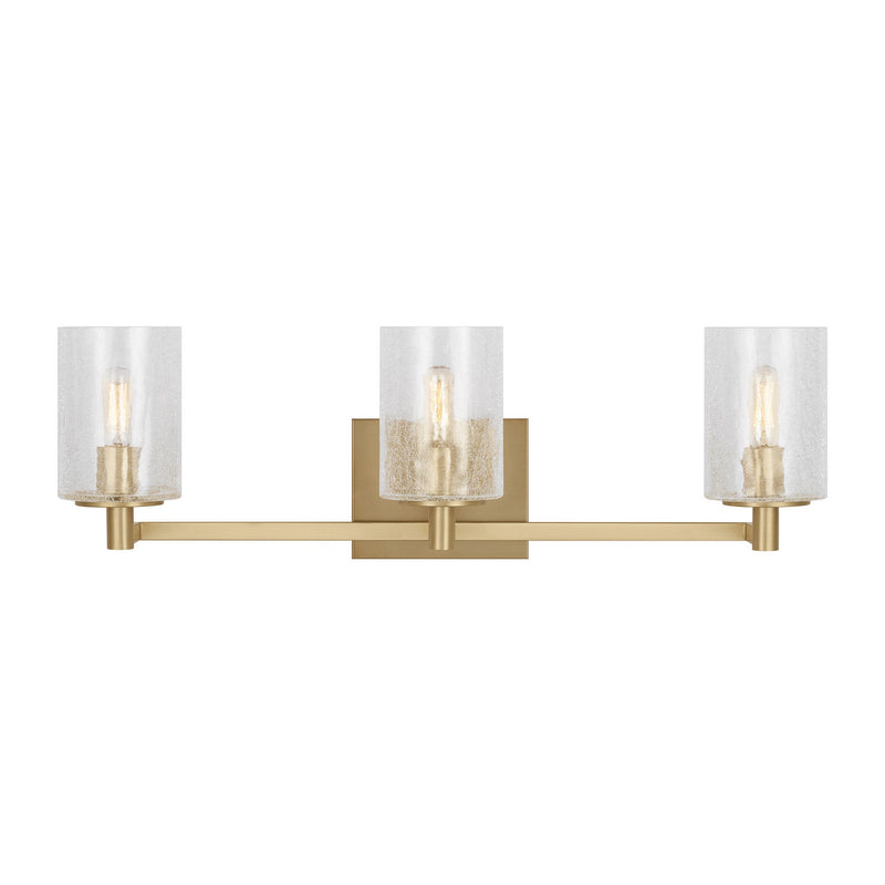 Three Light Wall / Bath<br /><span style="color:#4AB0CE;">Entrega: 4-10 dias en USA</span><br /><span style="color:#4AB0CE;font-size:60%;">PREGUNTE POR ENTREGA EN PANAMA</span><br />Collection: Parker<br />Finish: Satin Bronze