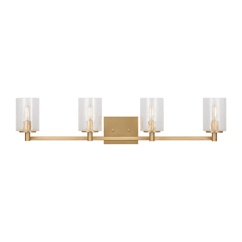 Four Light Wall / Bath<br /><span style="color:#4AB0CE;">Entrega: 4-10 dias en USA</span><br /><span style="color:#4AB0CE;font-size:60%;">PREGUNTE POR ENTREGA EN PANAMA</span><br />Collection: Parker<br />Finish: Satin Bronze