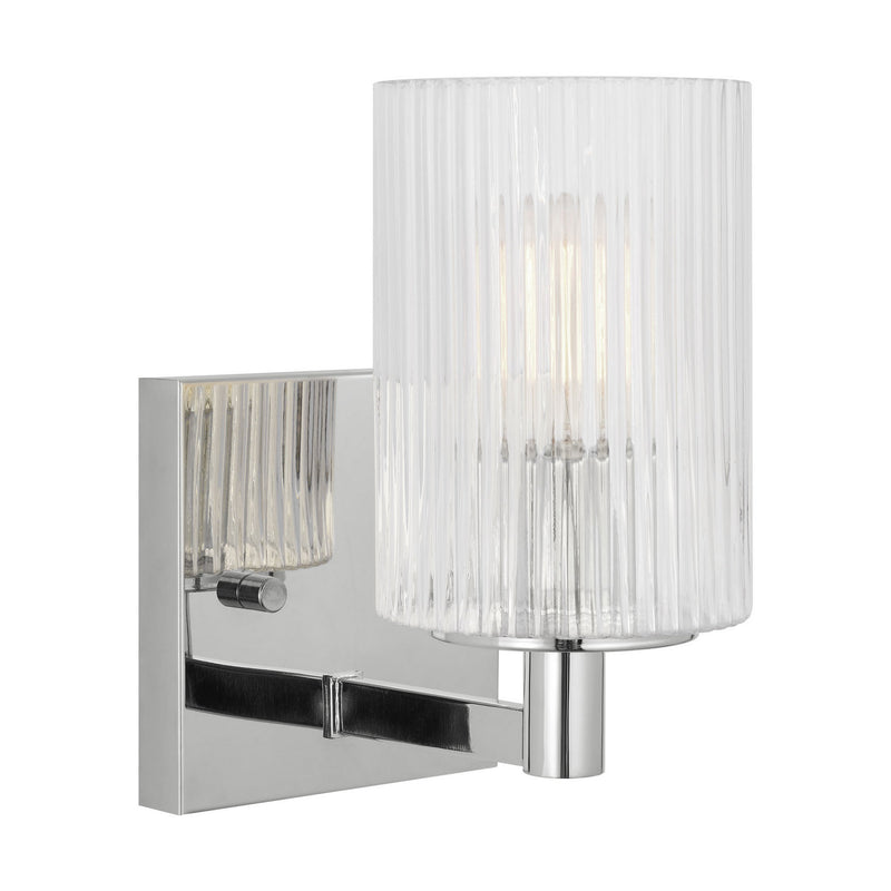 One Light Wall / Bath Sconce<br /><span style="color:#4AB0CE;">Entrega: 4-10 dias en USA</span><br /><span style="color:#4AB0CE;font-size:60%;">PREGUNTE POR ENTREGA EN PANAMA</span><br />Collection: Lando<br />Finish: Chrome