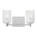 Two Light Wall / Bath<br /><span style="color:#4AB0CE;">Entrega: 4-10 dias en USA</span><br /><span style="color:#4AB0CE;font-size:60%;">PREGUNTE POR ENTREGA EN PANAMA</span><br />Collection: Lando<br />Finish: Chrome