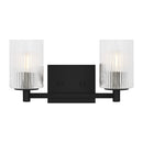 Two Light Wall / Bath<br /><span style="color:#4AB0CE;">Entrega: 4-10 dias en USA</span><br /><span style="color:#4AB0CE;font-size:60%;">PREGUNTE POR ENTREGA EN PANAMA</span><br />Collection: Lando<br />Finish: Midnight Black