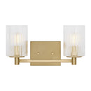 Two Light Wall / Bath<br /><span style="color:#4AB0CE;">Entrega: 4-10 dias en USA</span><br /><span style="color:#4AB0CE;font-size:60%;">PREGUNTE POR ENTREGA EN PANAMA</span><br />Collection: Lando<br />Finish: Satin Bronze