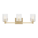 Three Light Wall / Bath<br /><span style="color:#4AB0CE;">Entrega: 4-10 dias en USA</span><br /><span style="color:#4AB0CE;font-size:60%;">PREGUNTE POR ENTREGA EN PANAMA</span><br />Collection: Lando<br />Finish: Satin Brass