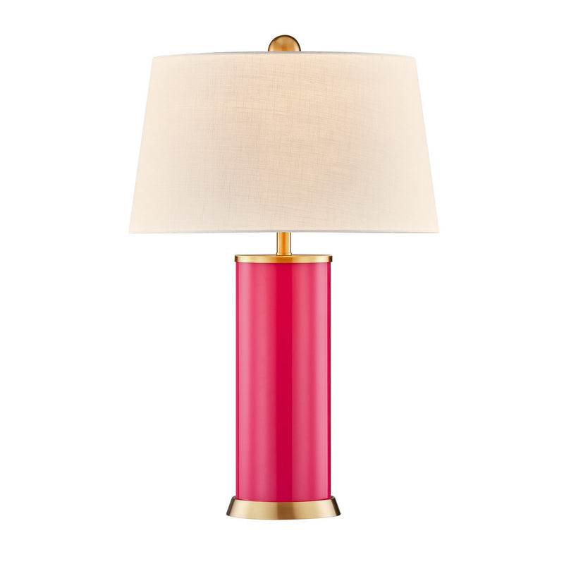 One Light Table Lamp<br /><span style="color:#4AB0CE;">Entrega: 7-8 semanas en USA</span><br /><span style="color:#4AB0CE;font-size:60%;">PREGUNTE POR ENTREGA EN PANAMA</span><br />Collection: Melissa<br />Finish: Fuchsia Rose