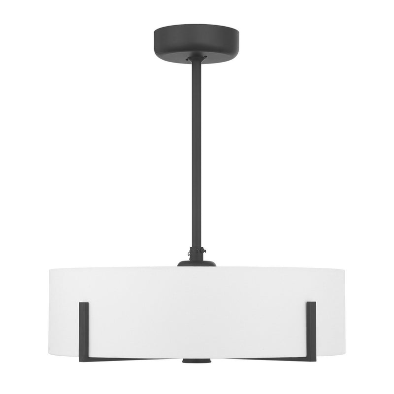 LED Fan D'Lier<br /><span style="color:#4AB0CE;">Entrega: 4-10 dias en USA</span><br /><span style="color:#4AB0CE;font-size:60%;">PREGUNTE POR ENTREGA EN PANAMA</span><br />Collection: Mansell<br />Finish: Matte Black