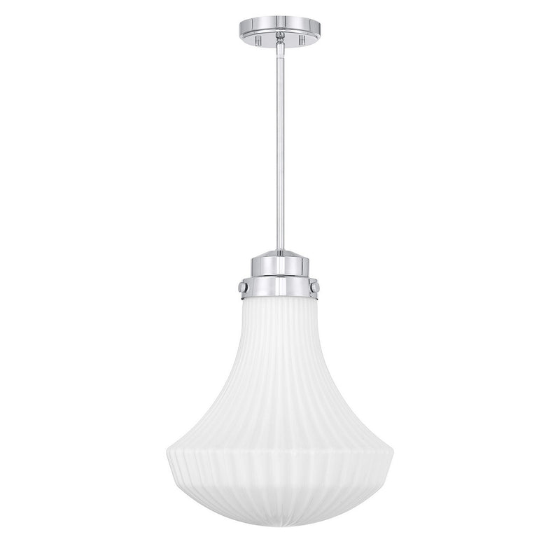 One Light Pendant<br /><span style="color:#4AB0CE;">Entrega: 4-10 dias en USA</span><br /><span style="color:#4AB0CE;font-size:60%;">PREGUNTE POR ENTREGA EN PANAMA</span><br />Collection: Bartlet<br />Finish: Polished Chrome