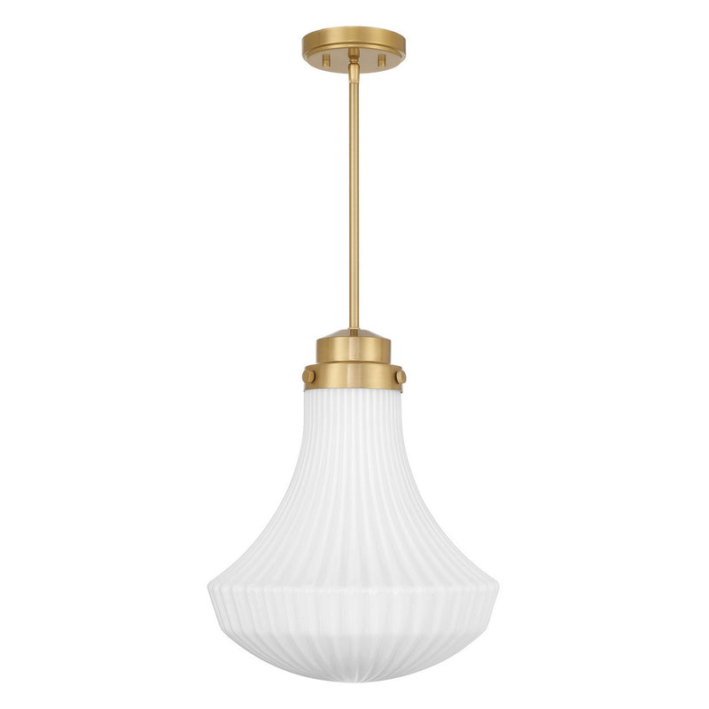 One Light Pendant<br /><span style="color:#4AB0CE;">Entrega: 4-10 dias en USA</span><br /><span style="color:#4AB0CE;font-size:60%;">PREGUNTE POR ENTREGA EN PANAMA</span><br />Collection: Bartlet<br />Finish: Warm Brass