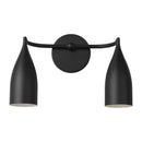 Two Light Vanity<br /><span style="color:#4AB0CE;">Entrega: 4-10 dias en USA</span><br /><span style="color:#4AB0CE;font-size:60%;">PREGUNTE POR ENTREGA EN PANAMA</span><br />Collection: Maya<br />Finish: Midnight Black