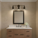 Generation Lighting - GLV1083MBK - Three Light Vanity - Maya - Midnight Black
