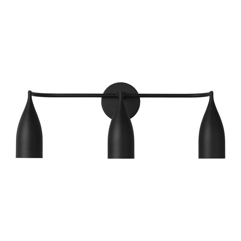 Three Light Vanity<br /><span style="color:#4AB0CE;">Entrega: 4-10 dias en USA</span><br /><span style="color:#4AB0CE;font-size:60%;">PREGUNTE POR ENTREGA EN PANAMA</span><br />Collection: Maya<br />Finish: Midnight Black
