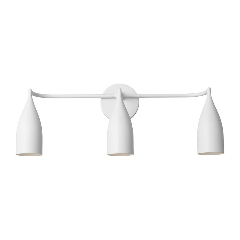 Three Light Vanity<br /><span style="color:#4AB0CE;">Entrega: 4-10 dias en USA</span><br /><span style="color:#4AB0CE;font-size:60%;">PREGUNTE POR ENTREGA EN PANAMA</span><br />Collection: Maya<br />Finish: Matte White