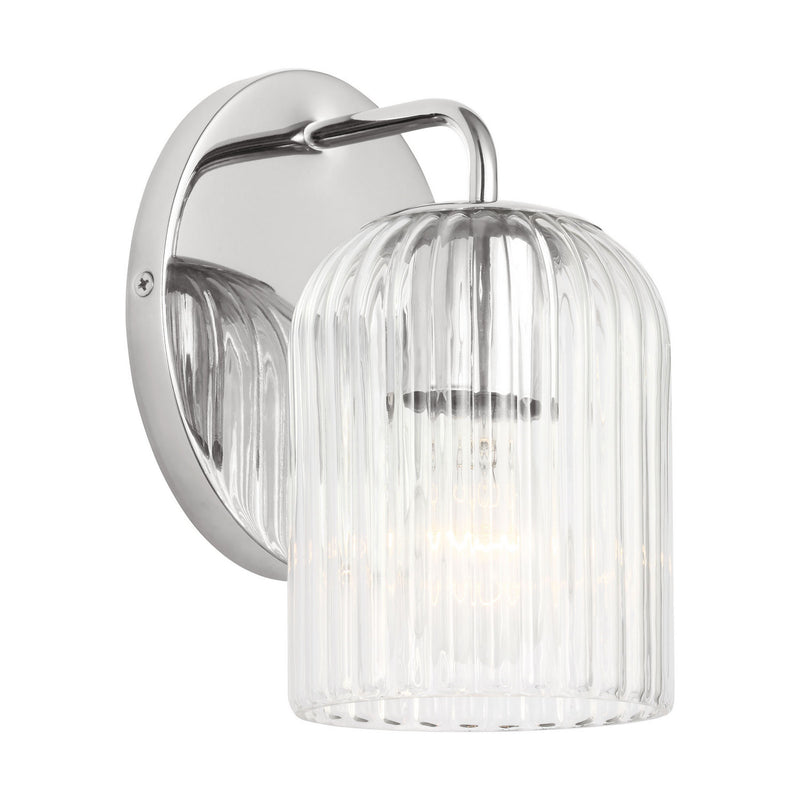 Wall Sconce<br /><span style="color:#4AB0CE;">Entrega: 4-10 dias en USA</span><br /><span style="color:#4AB0CE;font-size:60%;">PREGUNTE POR ENTREGA EN PANAMA</span><br />Collection: Eisele<br />Finish: Chrome