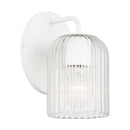 Wall Sconce<br /><span style="color:#4AB0CE;">Entrega: 4-10 dias en USA</span><br /><span style="color:#4AB0CE;font-size:60%;">PREGUNTE POR ENTREGA EN PANAMA</span><br />Collection: Eisele<br />Finish: Matte White