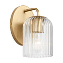 Wall Sconce<br /><span style="color:#4AB0CE;">Entrega: 13-14 semanas en USA</span><br /><span style="color:#4AB0CE;font-size:60%;">PREGUNTE POR ENTREGA EN PANAMA</span><br />Collection: Eisele<br />Finish: Satin Brass