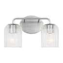 Two Light Vanity<br /><span style="color:#4AB0CE;">Entrega: 4-10 dias en USA</span><br /><span style="color:#4AB0CE;font-size:60%;">PREGUNTE POR ENTREGA EN PANAMA</span><br />Collection: Eisele<br />Finish: Brushed Nickel
