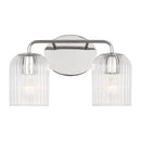 Two Light Vanity<br /><span style="color:#4AB0CE;">Entrega: 4-10 dias en USA</span><br /><span style="color:#4AB0CE;font-size:60%;">PREGUNTE POR ENTREGA EN PANAMA</span><br />Collection: Eisele<br />Finish: Chrome