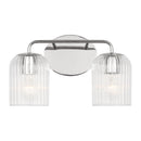 Two Light Vanity<br /><span style="color:#4AB0CE;">Entrega: 4-10 dias en USA</span><br /><span style="color:#4AB0CE;font-size:60%;">PREGUNTE POR ENTREGA EN PANAMA</span><br />Collection: Eisele<br />Finish: Chrome