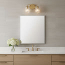 Generation Lighting - GLV1132SB - Two Light Vanity - Eisele - Satin Brass