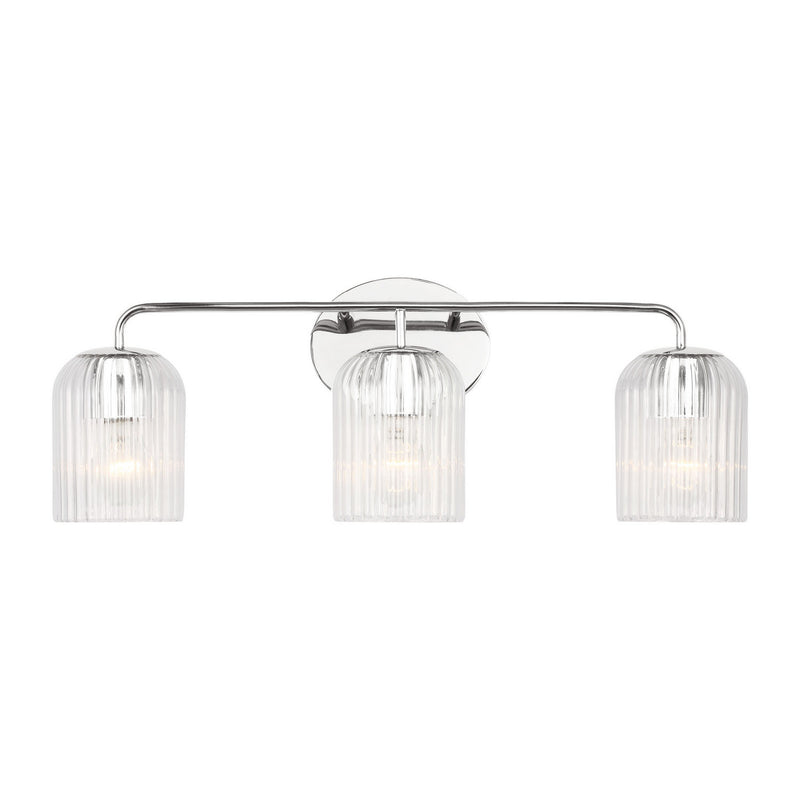 Three Light Vanity<br /><span style="color:#4AB0CE;">Entrega: 4-10 dias en USA</span><br /><span style="color:#4AB0CE;font-size:60%;">PREGUNTE POR ENTREGA EN PANAMA</span><br />Collection: Eisele<br />Finish: Chrome