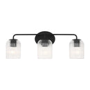 Three Light Vanity<br /><span style="color:#4AB0CE;">Entrega: 15-16 semanas en USA</span><br /><span style="color:#4AB0CE;font-size:60%;">PREGUNTE POR ENTREGA EN PANAMA</span><br />Collection: Eisele<br />Finish: Midnight Black