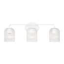 Three Light Vanity<br /><span style="color:#4AB0CE;">Entrega: 4-10 dias en USA</span><br /><span style="color:#4AB0CE;font-size:60%;">PREGUNTE POR ENTREGA EN PANAMA</span><br />Collection: Eisele<br />Finish: Matte White