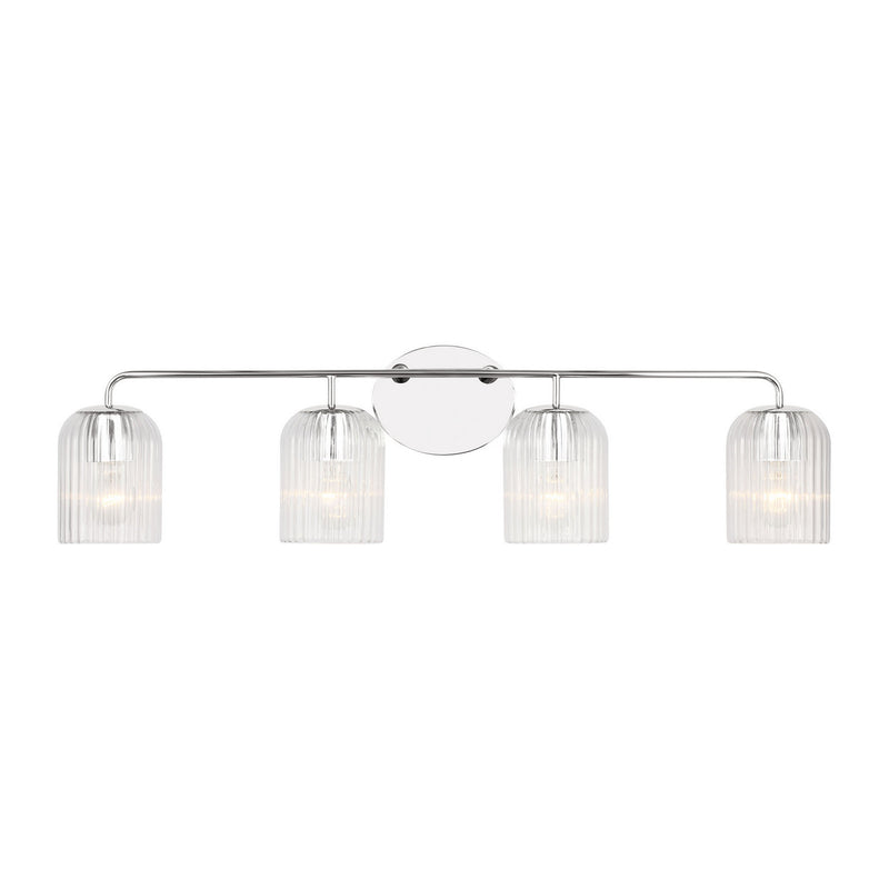 Four Light Vanity<br /><span style="color:#4AB0CE;">Entrega: 4-10 dias en USA</span><br /><span style="color:#4AB0CE;font-size:60%;">PREGUNTE POR ENTREGA EN PANAMA</span><br />Collection: Eisele<br />Finish: Chrome