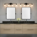 Generation Lighting - GLV1134MBK - Four Light Vanity - Eisele - Midnight Black