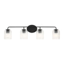 Four Light Vanity<br /><span style="color:#4AB0CE;">Entrega: 4-10 dias en USA</span><br /><span style="color:#4AB0CE;font-size:60%;">PREGUNTE POR ENTREGA EN PANAMA</span><br />Collection: Eisele<br />Finish: Midnight Black