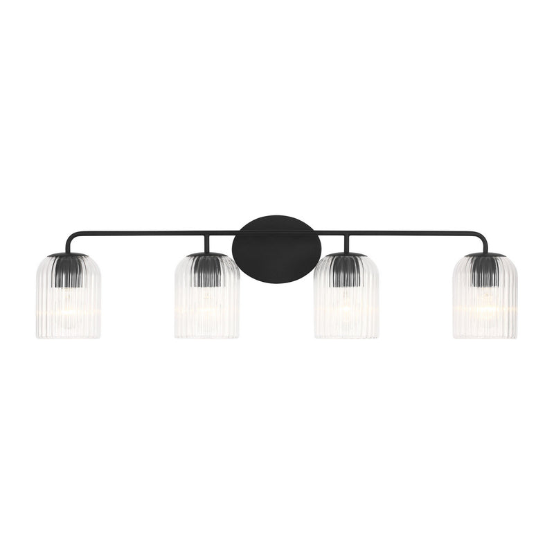 Four Light Vanity<br /><span style="color:#4AB0CE;">Entrega: 4-10 dias en USA</span><br /><span style="color:#4AB0CE;font-size:60%;">PREGUNTE POR ENTREGA EN PANAMA</span><br />Collection: Eisele<br />Finish: Midnight Black
