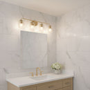 Generation Lighting - GLV1134SB - Four Light Vanity - Eisele - Satin Brass