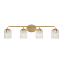 Four Light Vanity<br /><span style="color:#4AB0CE;">Entrega: 1-2 semanas en USA</span><br /><span style="color:#4AB0CE;font-size:60%;">PREGUNTE POR ENTREGA EN PANAMA</span><br />Collection: Eisele<br />Finish: Satin Brass
