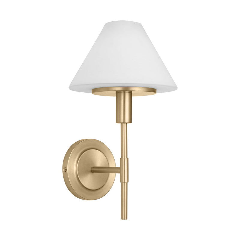 Wall Sconce<br /><span style="color:#4AB0CE;">Entrega: 4-10 dias en USA</span><br /><span style="color:#4AB0CE;font-size:60%;">PREGUNTE POR ENTREGA EN PANAMA</span><br />Collection: Mendota<br />Finish: Satin Brass