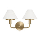 Wall Sconce<br /><span style="color:#4AB0CE;">Entrega: 4-10 dias en USA</span><br /><span style="color:#4AB0CE;font-size:60%;">PREGUNTE POR ENTREGA EN PANAMA</span><br />Collection: Mendota<br />Finish: Satin Brass