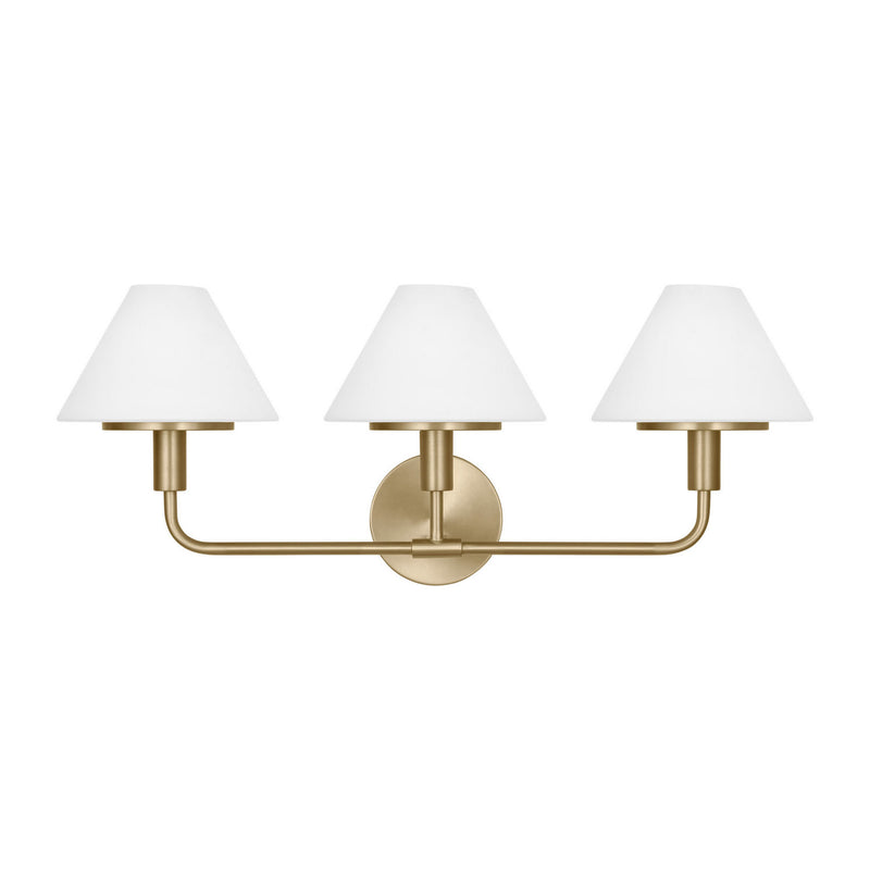Wall Sconce<br /><span style="color:#4AB0CE;">Entrega: 5-6 semanas en USA</span><br /><span style="color:#4AB0CE;font-size:60%;">PREGUNTE POR ENTREGA EN PANAMA</span><br />Collection: Mendota<br />Finish: Satin Brass