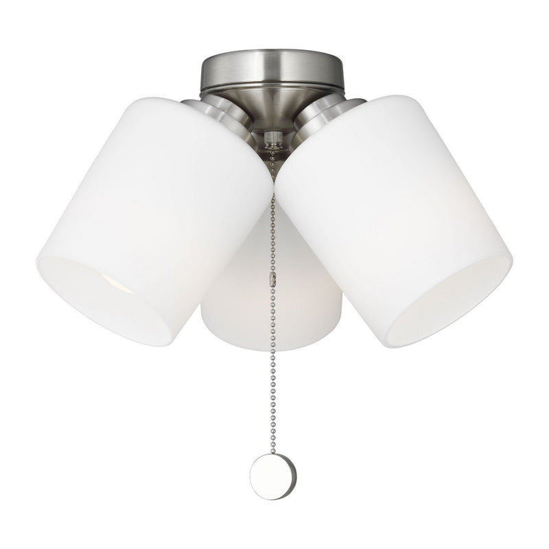 Fan Light Kit<br /><span style="color:#4AB0CE;">Entrega: 4-10 dias en USA</span><br /><span style="color:#4AB0CE;font-size:60%;">PREGUNTE POR ENTREGA EN PANAMA</span><br />Collection: Windom<br />Finish: Brushed Nickel