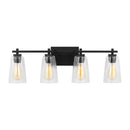 Four Light Vanity<br /><span style="color:#4AB0CE;">Entrega: 4-10 dias en USA</span><br /><span style="color:#4AB0CE;font-size:60%;">PREGUNTE POR ENTREGA EN PANAMA</span><br />Collection: Mercer<br />Finish: Midnight Black