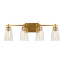 Four Light Vanity<br /><span style="color:#4AB0CE;">Entrega: 4-10 dias en USA</span><br /><span style="color:#4AB0CE;font-size:60%;">PREGUNTE POR ENTREGA EN PANAMA</span><br />Collection: Mercer<br />Finish: Burnished Brass