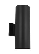 Two Light Wall Lantern<br /><span style="color:#4AB0CE;">Entrega: 4-10 dias en USA</span><br /><span style="color:#4AB0CE;font-size:60%;">PREGUNTE POR ENTREGA EN PANAMA</span><br />Collection: Outdoor Cylinders<br />Finish: Textured Black
