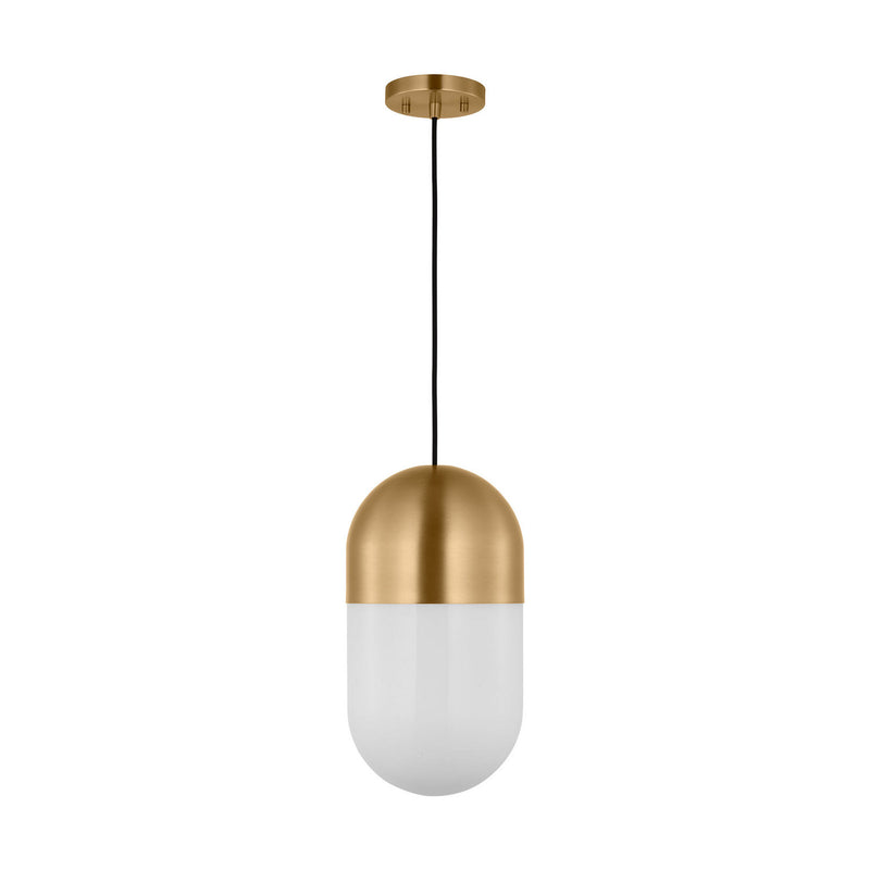 One Light Pendant<br /><span style="color:#4AB0CE;">Entrega: 4-10 dias en USA</span><br /><span style="color:#4AB0CE;font-size:60%;">PREGUNTE POR ENTREGA EN PANAMA</span><br />Collection: Foster<br />Finish: Satin Brass