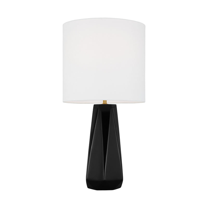 One Light Table Lamp<br /><span style="color:#4AB0CE;">Entrega: 4-10 dias en USA</span><br /><span style="color:#4AB0CE;font-size:60%;">PREGUNTE POR ENTREGA EN PANAMA</span><br />Collection: Moresby<br />Finish: Gloss Black
