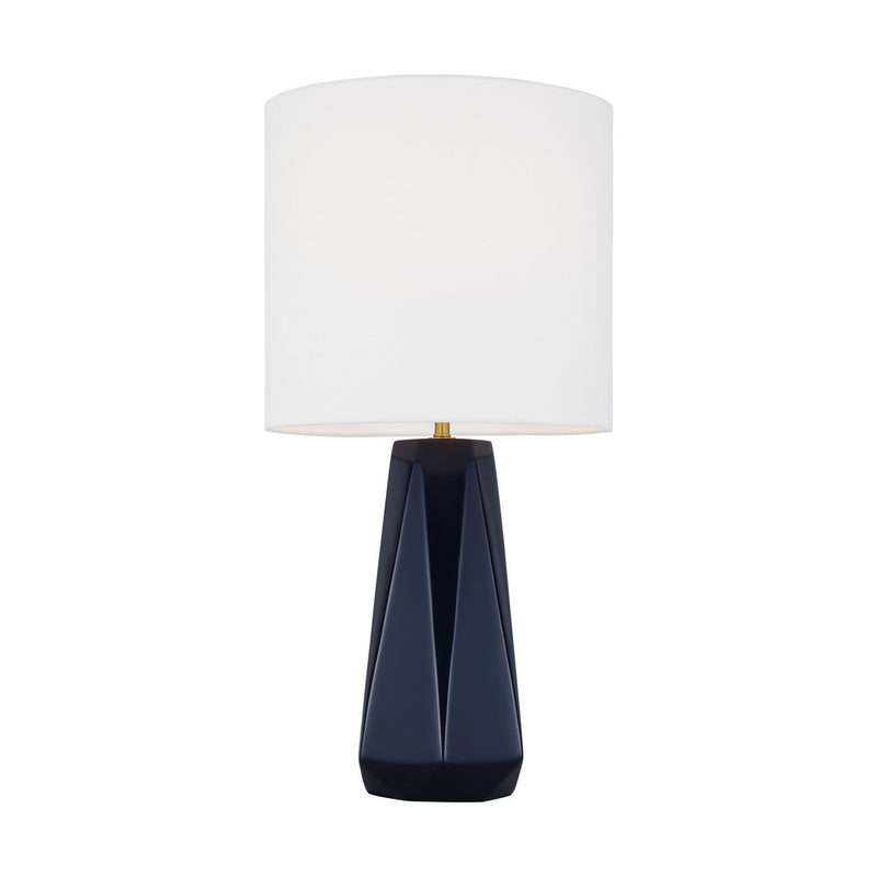 One Light Table Lamp<br /><span style="color:#4AB0CE;">Entrega: 4-10 dias en USA</span><br /><span style="color:#4AB0CE;font-size:60%;">PREGUNTE POR ENTREGA EN PANAMA</span><br />Collection: Moresby<br />Finish: Gloss Navy