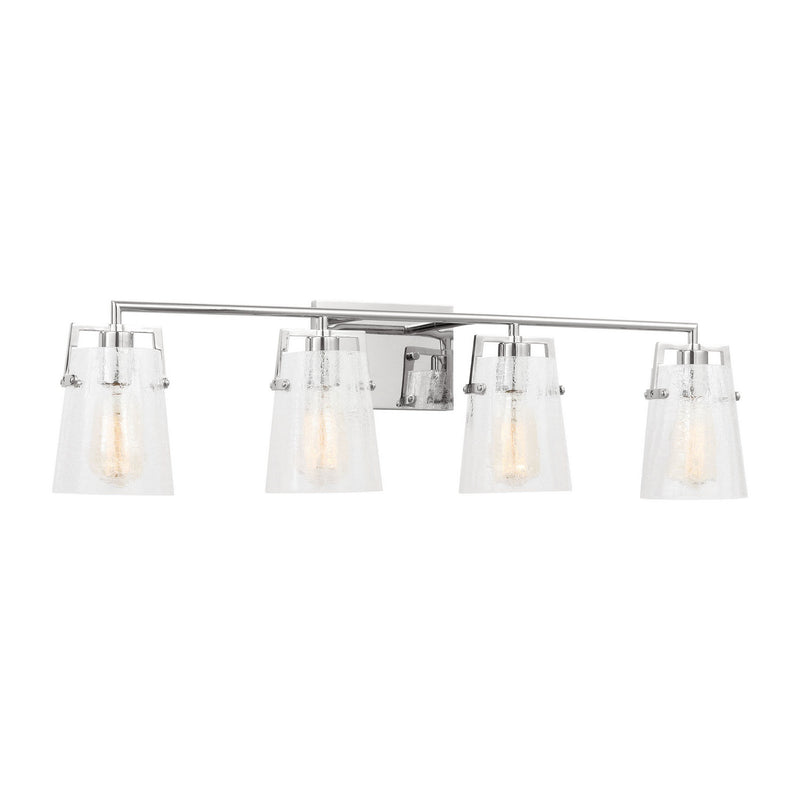 Four Light Vanity<br /><span style="color:#4AB0CE;">Entrega: 4-10 dias en USA</span><br /><span style="color:#4AB0CE;font-size:60%;">PREGUNTE POR ENTREGA EN PANAMA</span><br />Collection: Crofton<br />Finish: Chrome