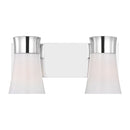 Two Light Vanity<br /><span style="color:#4AB0CE;">Entrega: 4-10 dias en USA</span><br /><span style="color:#4AB0CE;font-size:60%;">PREGUNTE POR ENTREGA EN PANAMA</span><br />Collection: Roy<br />Finish: Chrome