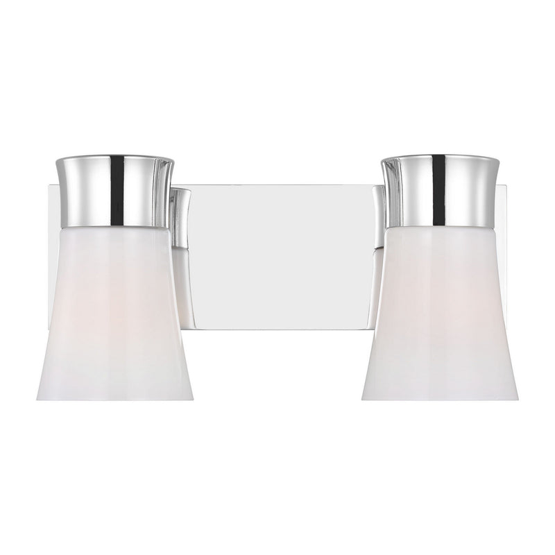 Two Light Vanity<br /><span style="color:#4AB0CE;">Entrega: 4-10 dias en USA</span><br /><span style="color:#4AB0CE;font-size:60%;">PREGUNTE POR ENTREGA EN PANAMA</span><br />Collection: Roy<br />Finish: Chrome