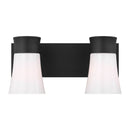 Two Light Vanity<br /><span style="color:#4AB0CE;">Entrega: 4-10 dias en USA</span><br /><span style="color:#4AB0CE;font-size:60%;">PREGUNTE POR ENTREGA EN PANAMA</span><br />Collection: Roy<br />Finish: Midnight Black