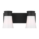Two Light Vanity<br /><span style="color:#4AB0CE;">Entrega: 4-10 dias en USA</span><br /><span style="color:#4AB0CE;font-size:60%;">PREGUNTE POR ENTREGA EN PANAMA</span><br />Collection: Roy<br />Finish: Midnight Black
